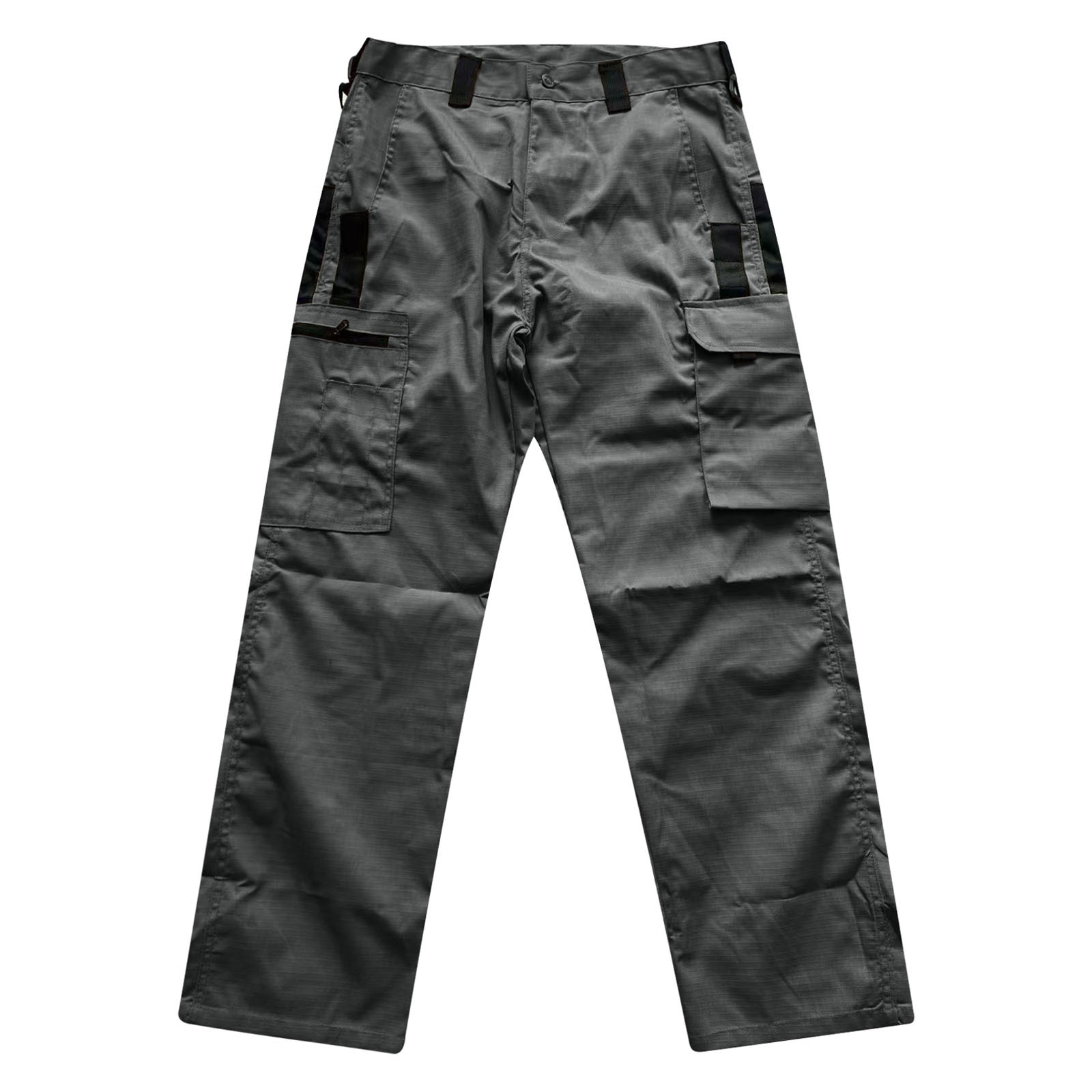 thumbnail image 4 of Pantalones de entrenamiento cargo lisos para hombre - Informales, holgados y cómodos para hacer deporte - Poliéster, ligeros, múltiples bolsillos, tallas S-M-XL-XXL-XXXL, 4 of 8
